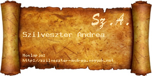 Szilveszter Andrea névjegykártya